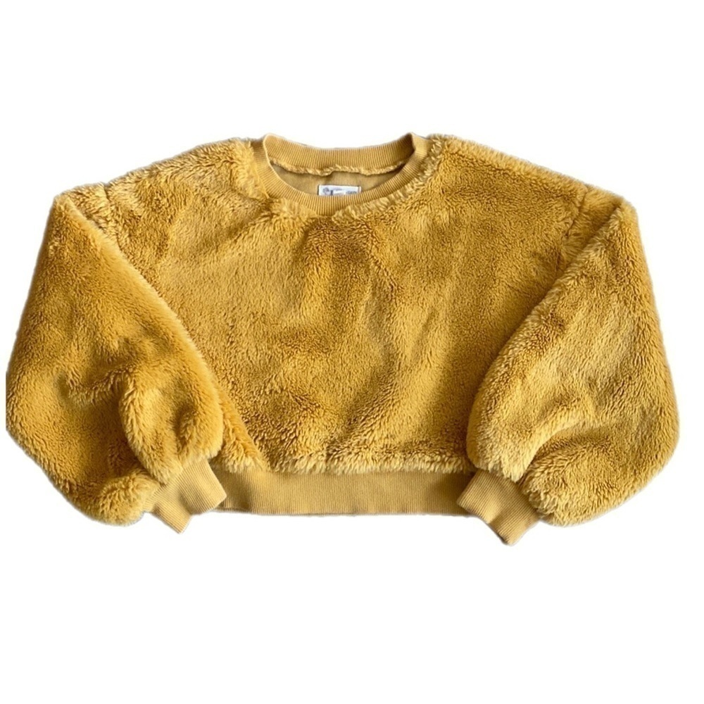 Tucker + Tate Girl's Fuzzy Pullover Yellow Size S (7/8)